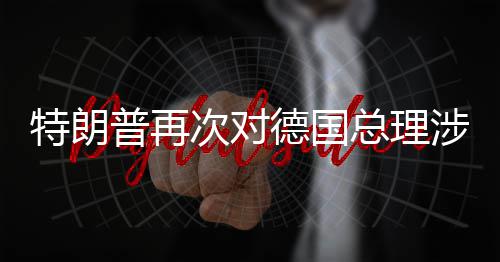 德国达不满普再特朗总理朗言论表次对涉伊